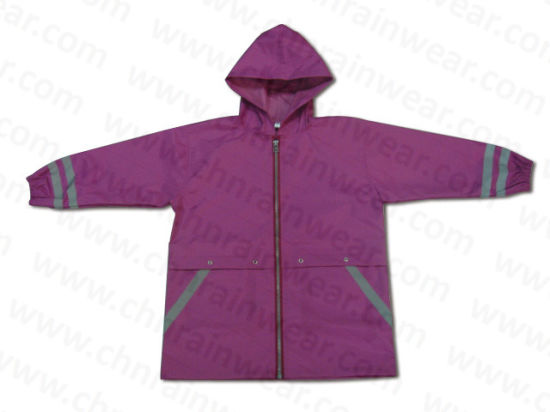 Waterproof PVC Children Rain Poncho / Kids Polyester Raincoats