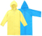 Rain Ponchos 2 Pack, Blue & Yellow, Kids Waterproof Rain Poncho, Portable Reusable Raincoat Boys Girls for School, Camping, Emergency