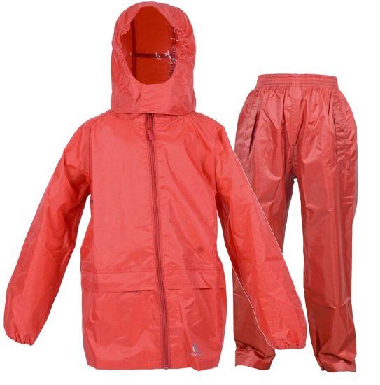 Kids Waterproof Suit - Comprising of Waterproof Packaway Jacket and Waterproof Over Trousers