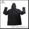 Ys-1065 Black Polar Fleece Waterproof Breathable Mens Softshell Jacket with Hood