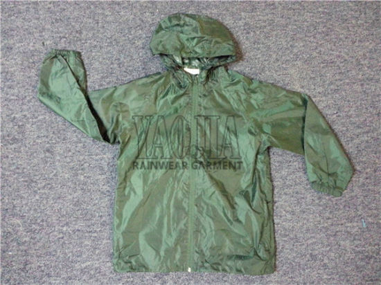 Lightweight Polyester Wind Jacket with AC Coating