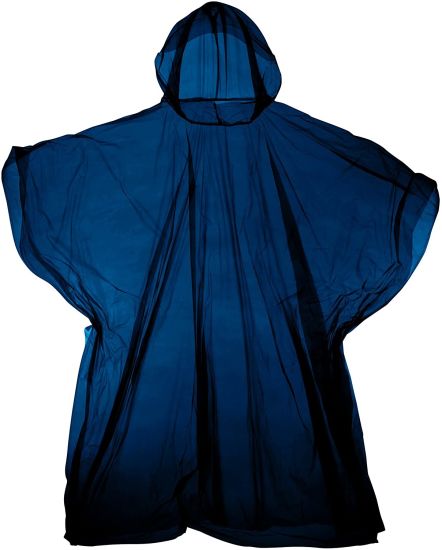 Plastic Reusable Poncho (One Size) (Clear)