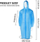 Rain Poncho Sports Raincoats, Waterproof Rain Poncho for Adults, Portable Emergency Raincoats with Hat Cap for Outdoor Travel