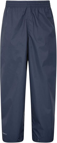 Mountain Warehouse Pakka Kids Waterproof Over Trousers - Taped Seams Rain Pants, Lightweight, Ripstop Overpants, Packaway Bag - for Walking, Travelling