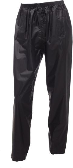 Adults Stormbreak Waterproof Over Trousers Mens Womens Ladies Unisex W308 (Small 30"-32" Waist, Black)