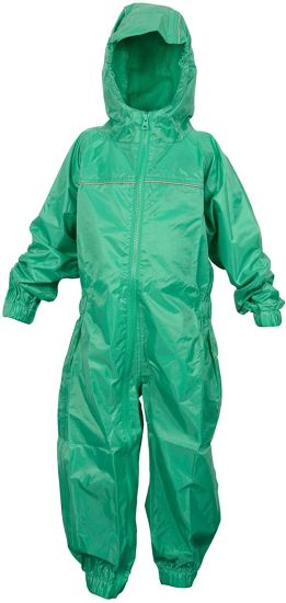 Childrens Waterproof Rainsuit, All in One Dry Suit for Outdoor Play. Ideal Outerwear for Boys and Girls