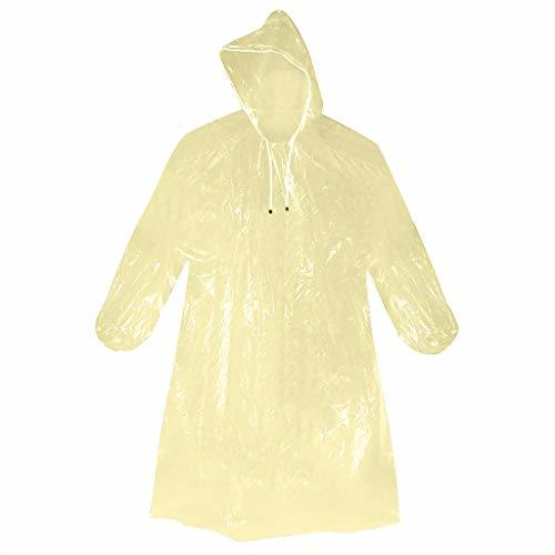 Raincoats Disposable Adult Emergency Waterproof Rain Coat Cape Hiking Camping W/Hood