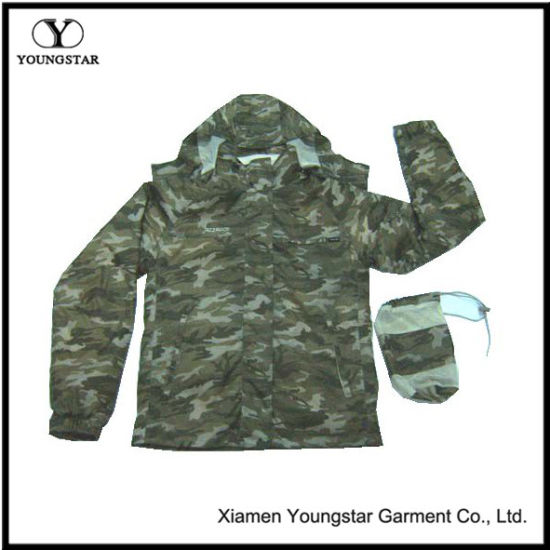 Mens Waterproof Army 3 in 1 Jackets with Fleece Lining&Pouch