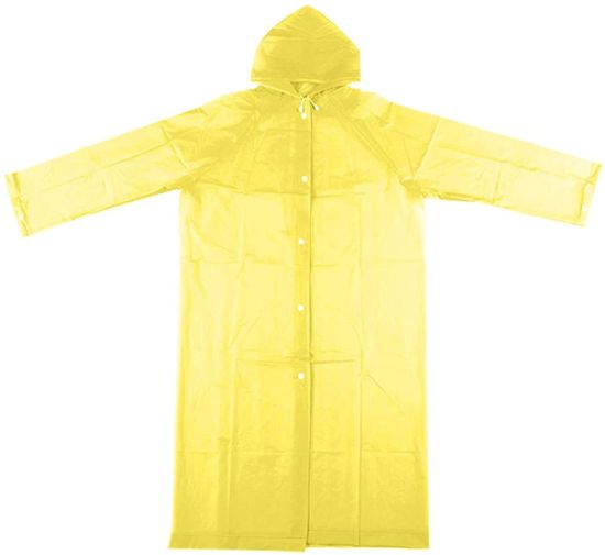 Ladies Waterproof Transparent Long Raincoat, Men Lightweight White Rain Coat Poncho with Hoodie