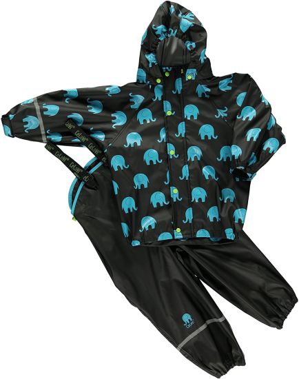 Unisex Suit W Elephant Print Raincoat