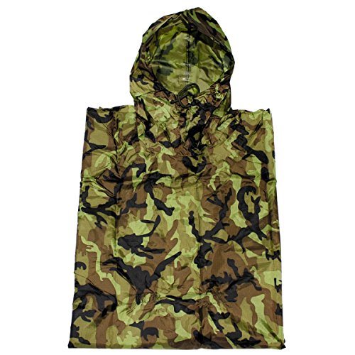 Camouflage Raincoat Poncho Outdoor Clothing
