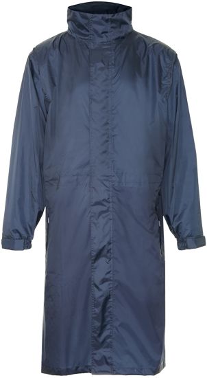 Mens Womens Waterproof Breathable Packaway Raincoat Long Coat Size XL 16