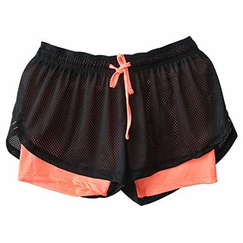 Running Shorts Women 2 in 1 Gym Sport Short Legging Breathable Quick Dry Yoga Workout Jogging Outdoor Hot Pants for Ladies Girls