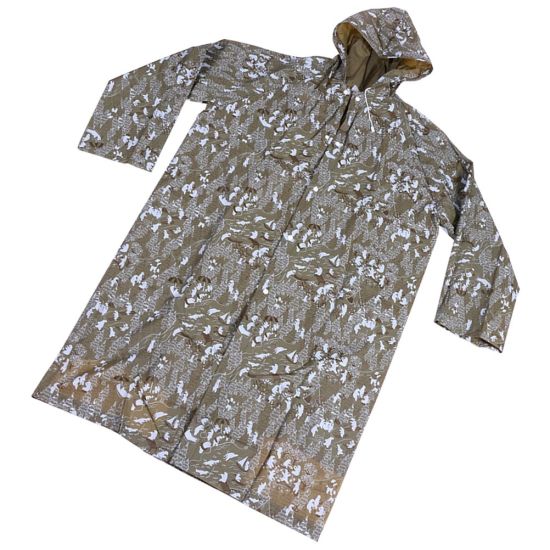 Printing Raincoat Hooded Rain Poncho EVA Rainwear for Outdoor Climbing Adult