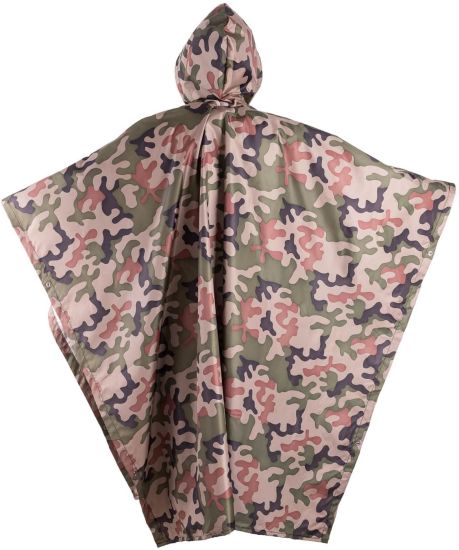 Men′s and Women′s Camouflage Outdoor Poncho Summer Raincoat