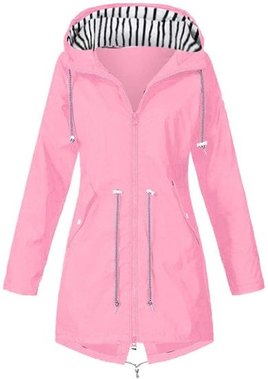 Women’ S Solid Rain Jacket Outdoor Jackets Hooded Raincoat Windproof Christmas Merry Christmas Ladies Gift