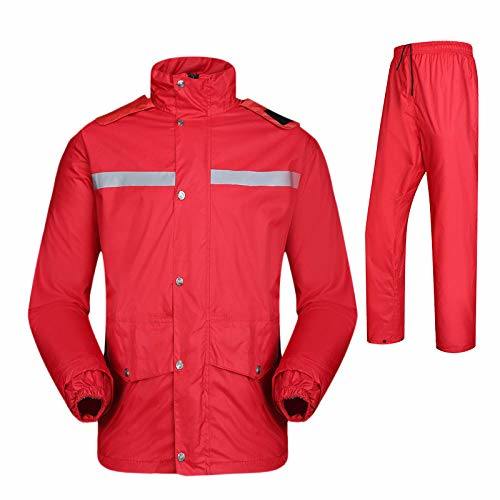 Windproof Jacket Men Impermeable Rain Coat for Motorcycle Two Layers Waterproof Fabric Raincoat Set Adult 4XL Rainwear Cover for Hiking