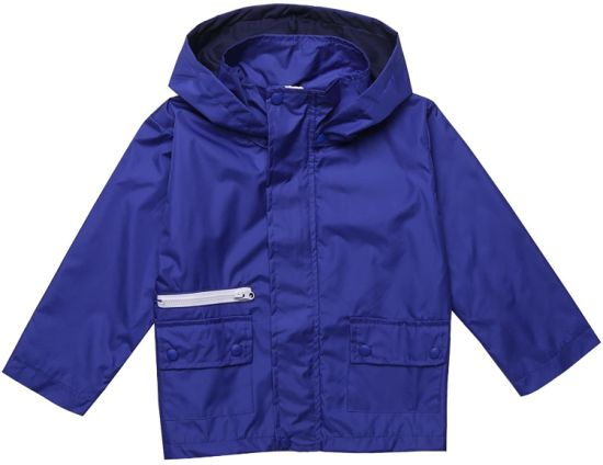 Kids Hooded Waterproof Lightweight Packable Windbreaker Outdoor Rain Jacket Trench Coat