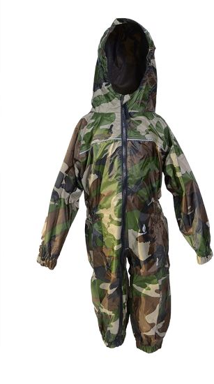 Childrens Waterproof Rainsuit, All in One Dry Suit for Outdoor Play. Ideal Outerwear for Boys and Girls