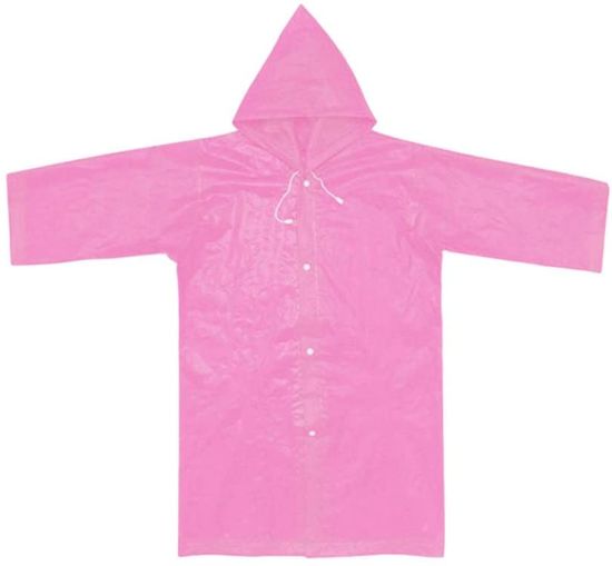 Raincoat Poncho Children Raincoat Thickened EVA Frosted Portable Reusable Raincoat with Hood Sleeve Kids Rain, Sun Protection, Raincoats