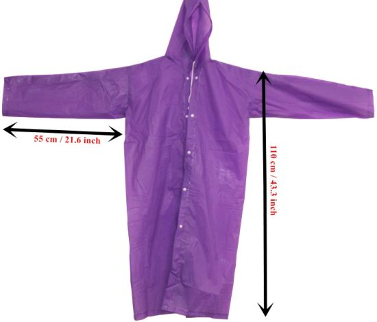 Pieces Reusable Raincoat Rain Ponchos with Hoods and Sleeves for Adults, Color Assorted