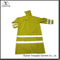 Hi Vis Long Raincoat Waterproof PVC Yellow Reflective Safety Jacket