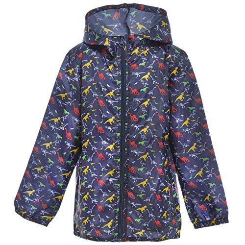 Kids Children Boys Girls Raincoat Festival Showerproof Rain Coat Fishtail Festival Parka Hooded Lightweight Shower Proof Jacket