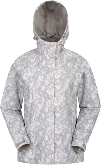 Torrent Printed Womens Jacket - Light Ladies Coat, Adjustable Hood, Waterproof Raincoat, Easy Pack Casual Outer - for Winter, Travelling, Walking